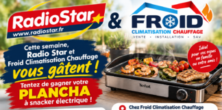 Radio Star et Froid Climatisation Chauffage vous font gagner votre plancha électrique !