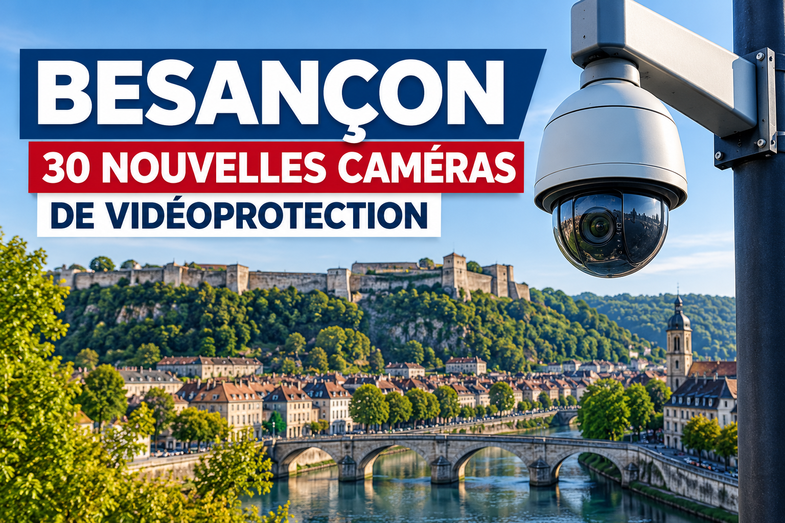 Besançon : 30 nouvelles caméras de vidéoprotection pour renforcer la sécurité