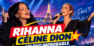 Rihanna et Céline Dion : le duo improbable qui s’est improvisé dans les gradins à Paris