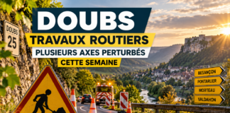 Doubs : plusieurs routes départementales fermées ou perturbées cette semaine en raison de travaux
