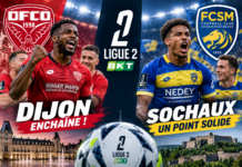 Ligue 2 : Dijon enchaîne à Annecy, Sochaux ramène un point de Laval
