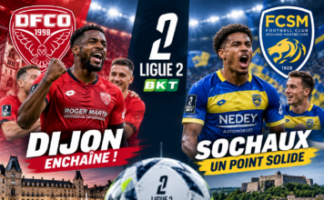 Ligue 2 : Dijon enchaîne à Annecy, Sochaux ramène un point de Laval