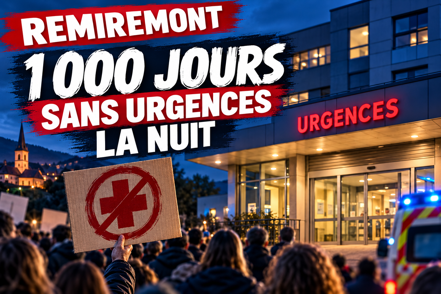 Remiremont : un rassemblement pour marquer les 1 000 jours sans urgences la nuit