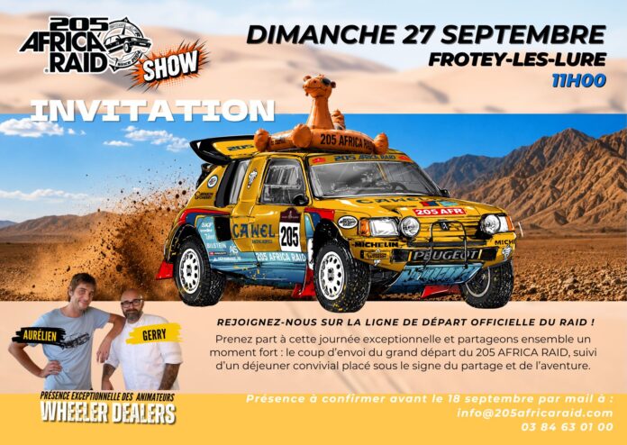 Frotey-lès-Lure : le 205 Africa Raid Show fait son grand retour ce dimanche