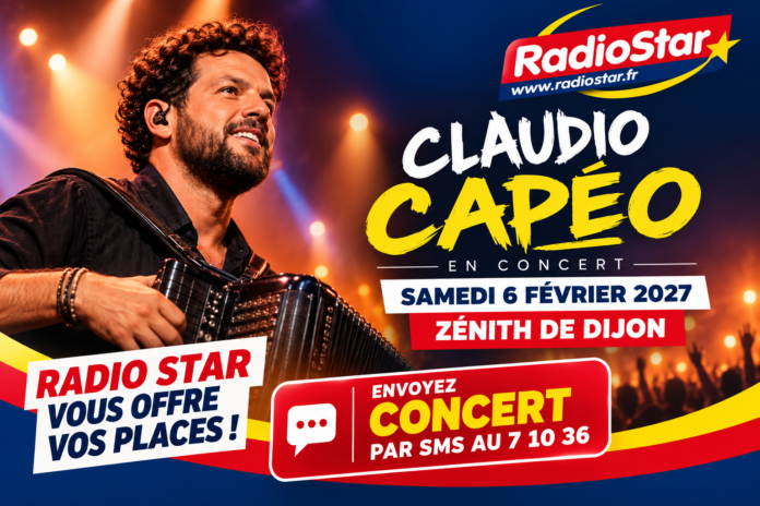 Affiche RadioStar _ Claudio Capéo en concert