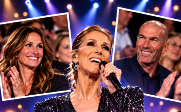 Céline Dion à Paris : Julia Roberts et Zinedine Zidane parmi les stars venues l’applaudir !